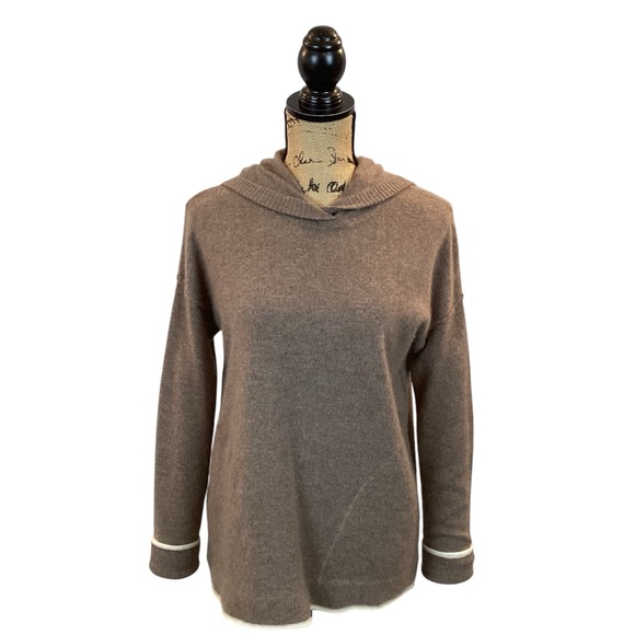 Quince Hooded Cashmere Sweater Tan - Picture 9 of 9